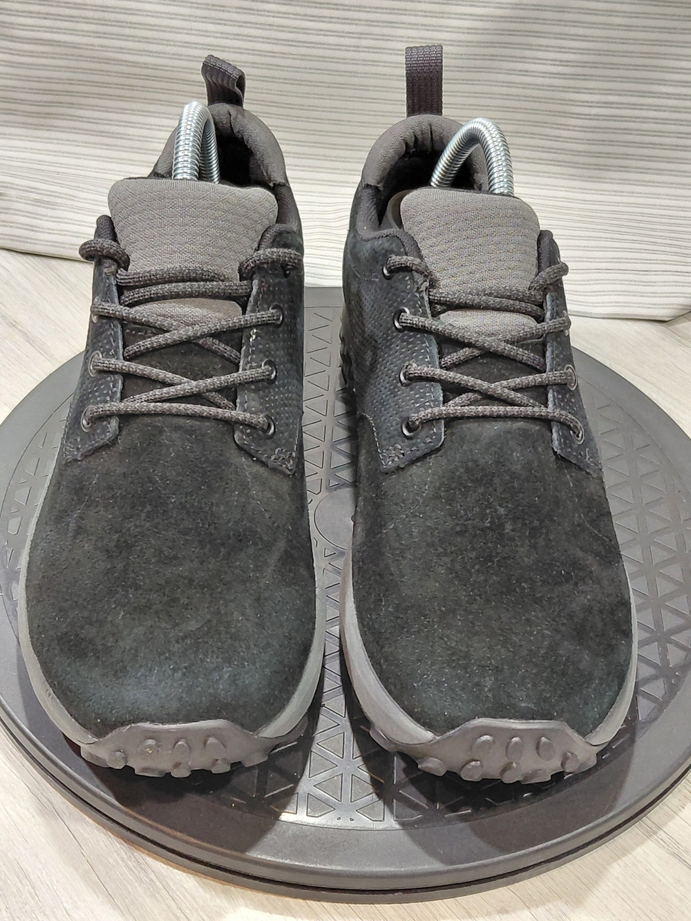 Merrell Womens Jungle Lace Trail Hiking Shoes Black Suede Two Tone Grey SIZE W9 - Picture 4 of 16